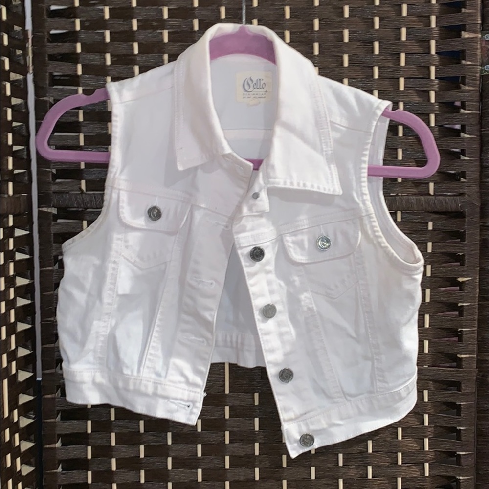 White Denim vest